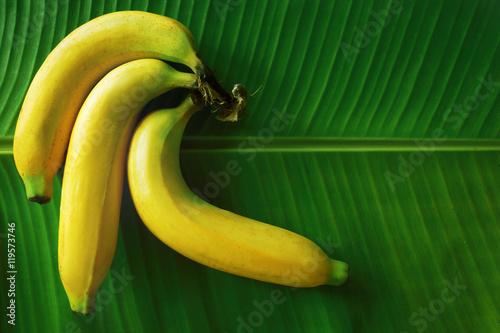 Banana snack on a banana leaf
