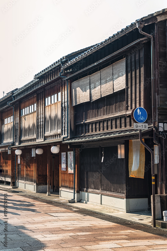 金沢東茶屋街の風景