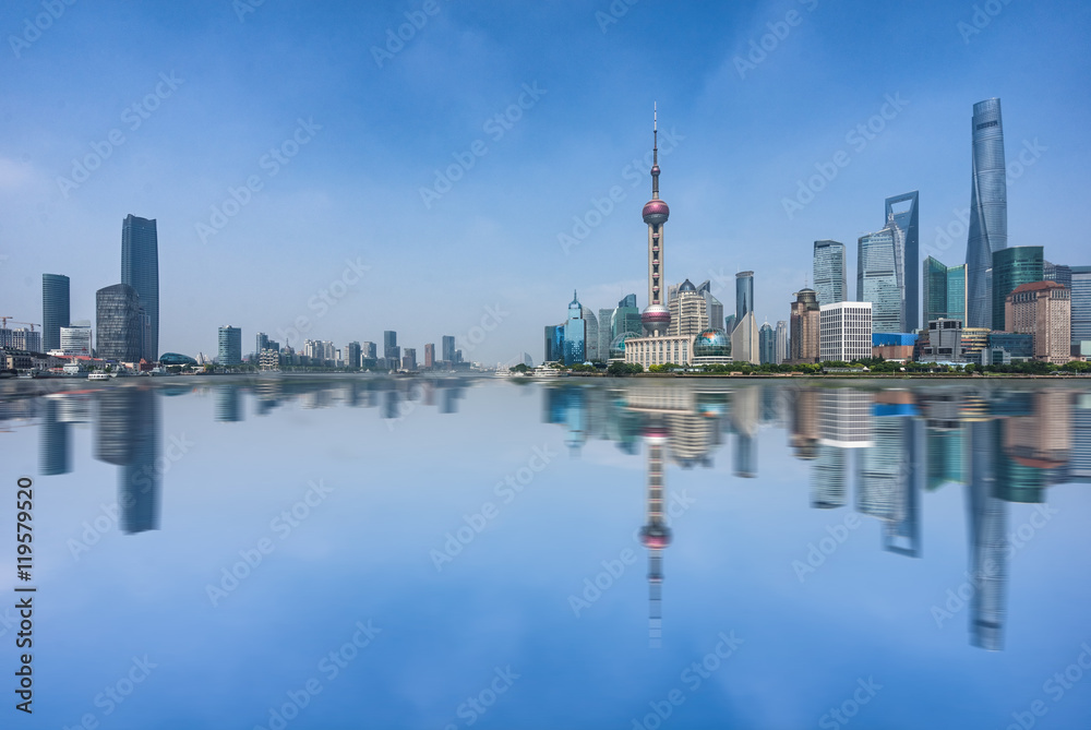 Naklejka premium Spectacular views of the Bund,shanghai,china.