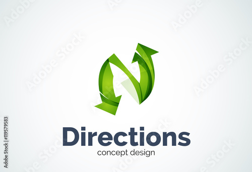 Direction arrows logo