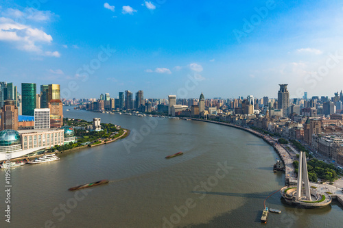 Spectacular views of the Bund,shanghai,china. photo