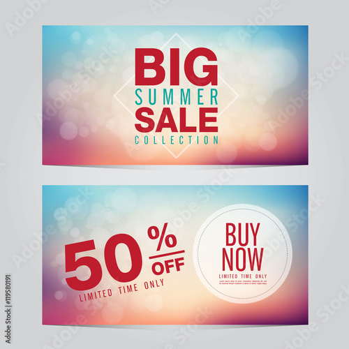 Wallpaper Mural Summer Sale collection. Vector background. Torontodigital.ca