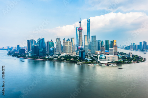 Spectacular views of the Bund shanghai china.