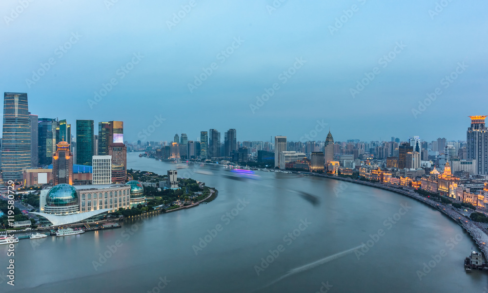 Fototapeta premium Spectacular views of the Bund,shanghai,china.