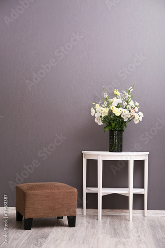 Beautiful flower bouquet in modern interior