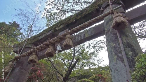 Shrine gate in Japan