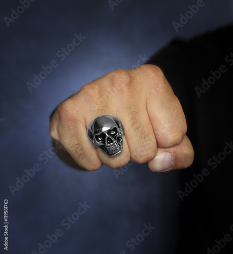 Wallpaper Mural Fist with a ring - Stainless Steel Torontodigital.ca