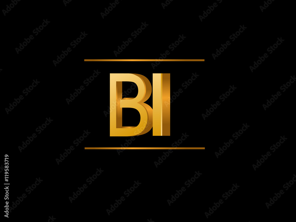 BI Initial Logo for your startup venture BI Initial Logo for your startup venture