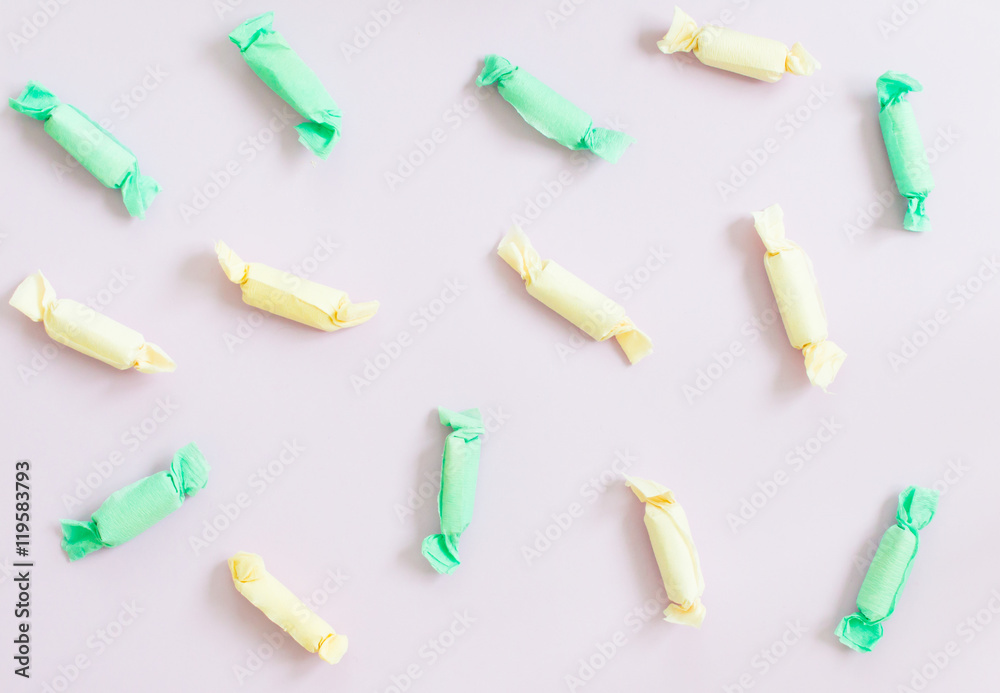 Pastel candy background Pastel candy background