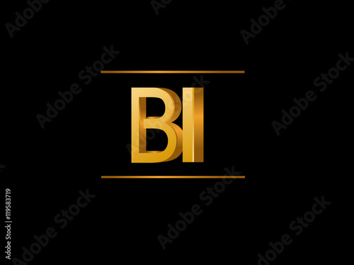 BI Initial Logo for your startup venture