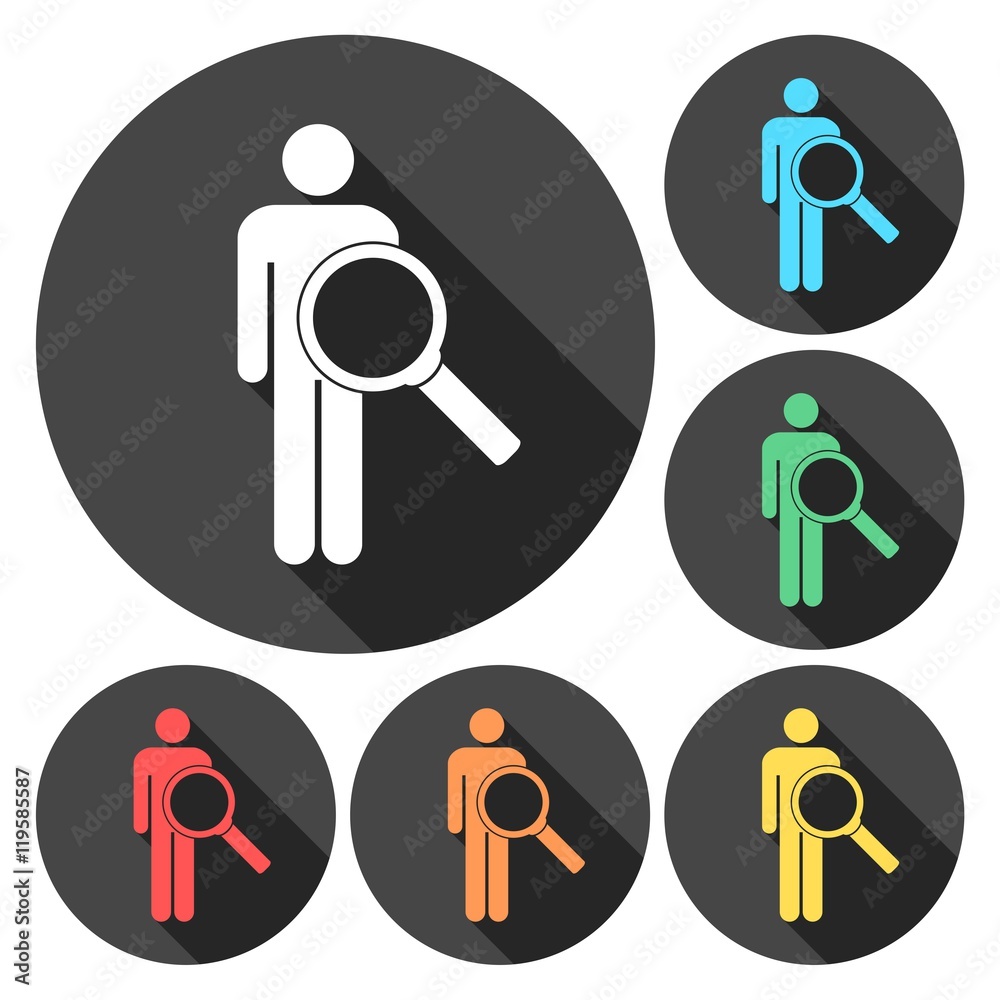Magnifier - User icon Magnifier - User icon