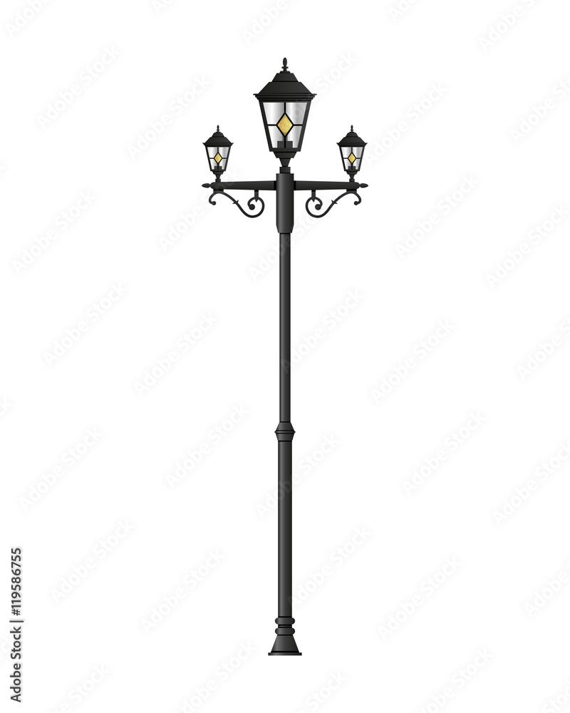 Light pole street lamp