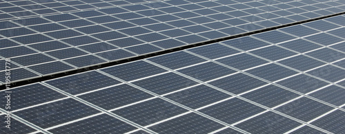 Solar Panels - Close-up - Panorama