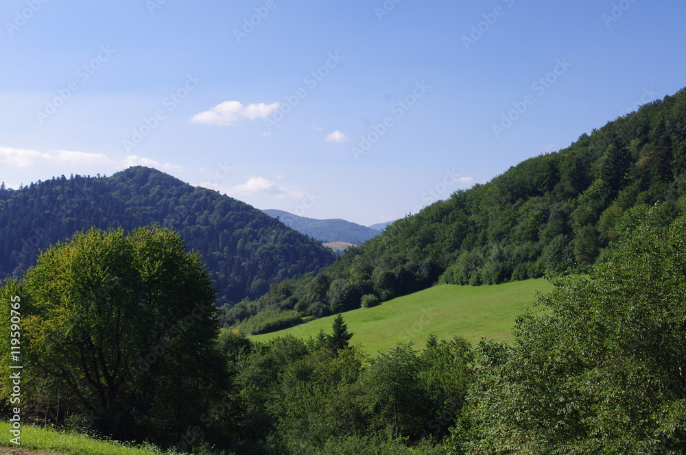 Fototapeta premium Wzgórza nad Soliną