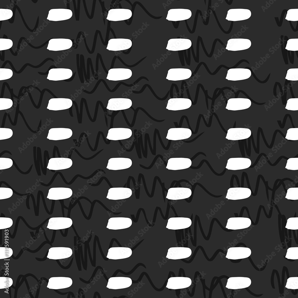 Geometric monochrome seamless pattern Geometric monochrome seamless pattern