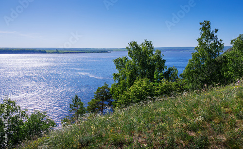 summer river in central Russia