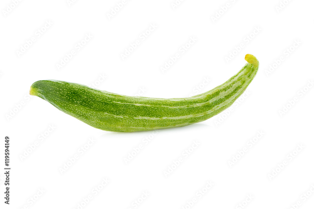 Snake gourd on white background Snake gourd on white background