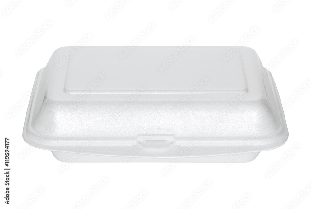 white styrofoam box isolated on white with clipping path white styrofoam box isolated on white with clipping path