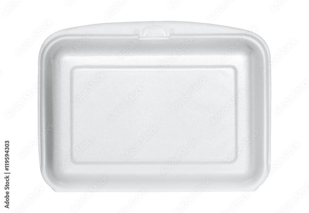 white styrofoam box isolated on white with clipping path white styrofoam box isolated on white with clipping path