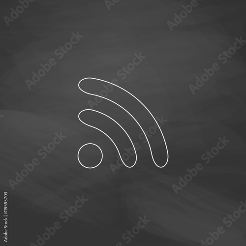 WiFi zone computer symbol