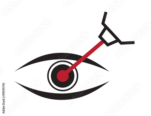 eye lasik icon , logo and vector