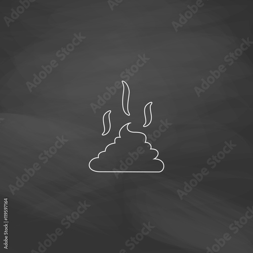 Canvas Print Poop computer symbol