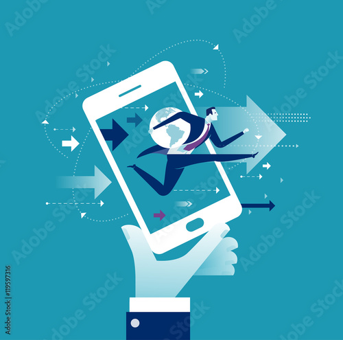 Internet Business. Concept business vector illustration