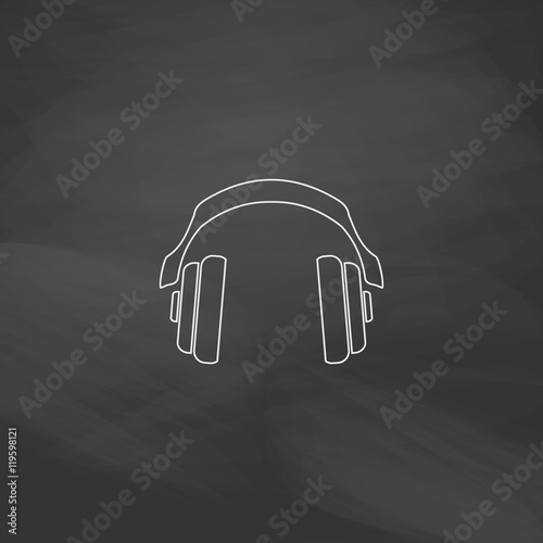 Headphones computer symbol