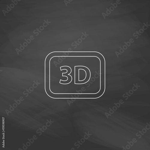 three dimensional computer symbol