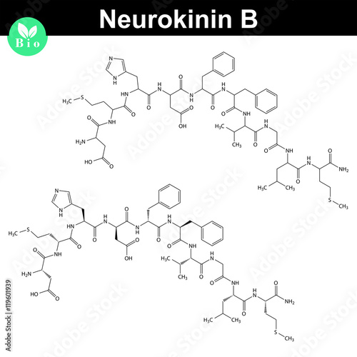 Neurokinin B chemical formula photo