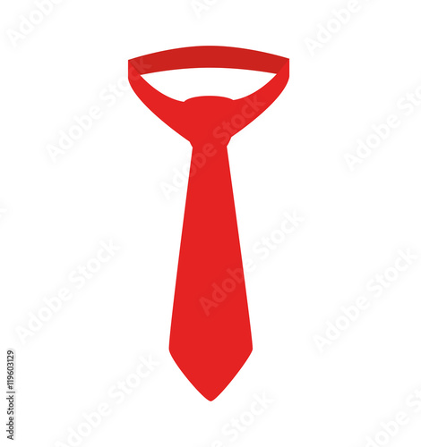 tie red necktie suit isolated vector illustration eps 10
