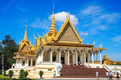 The Royal Palace of Phnom Penh in Cambodia photo