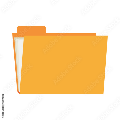 folder file archive  icon design, vector illustration 