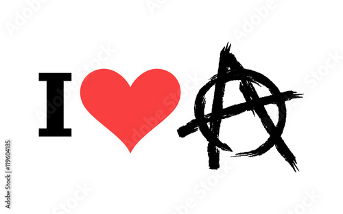 I love anarchy. Symbol of disorder and chaos. Emblem of arbitrar