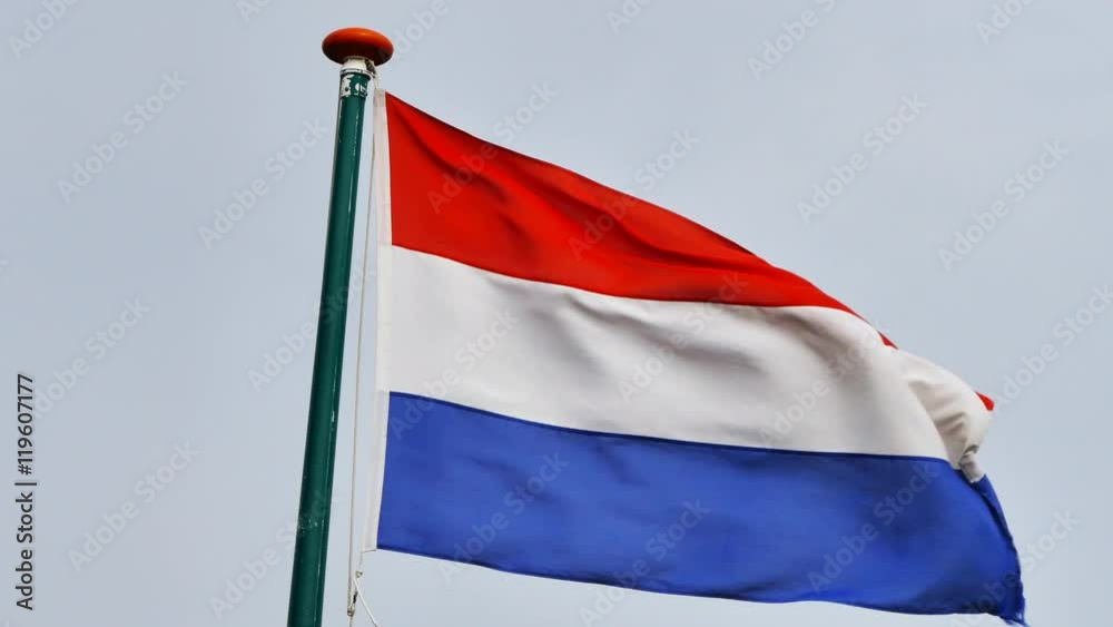 The Netherlands (Holland) - National flag waving in the wind