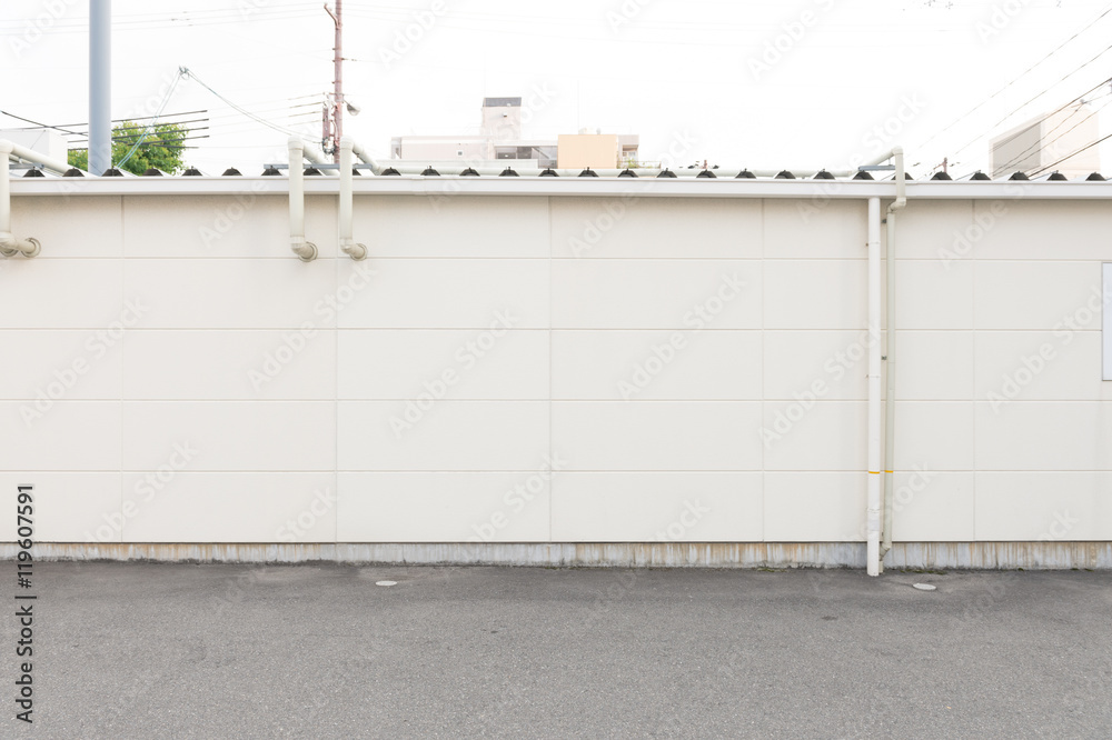 Large blank billboard on a street wall, banners with room to add your own text Large blank billboard on a street wall, banners with room to add your own text
