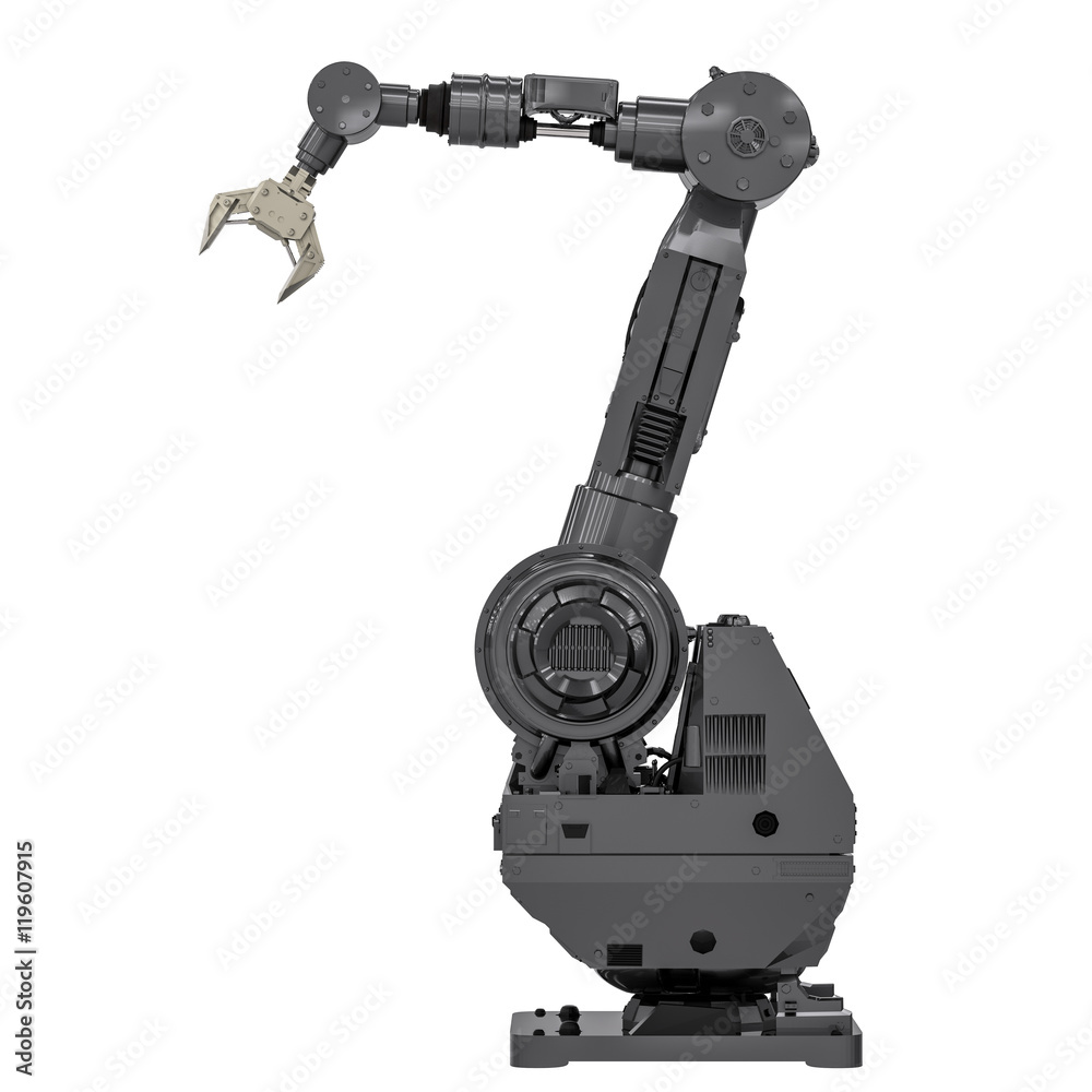 black robotic arm black robotic arm