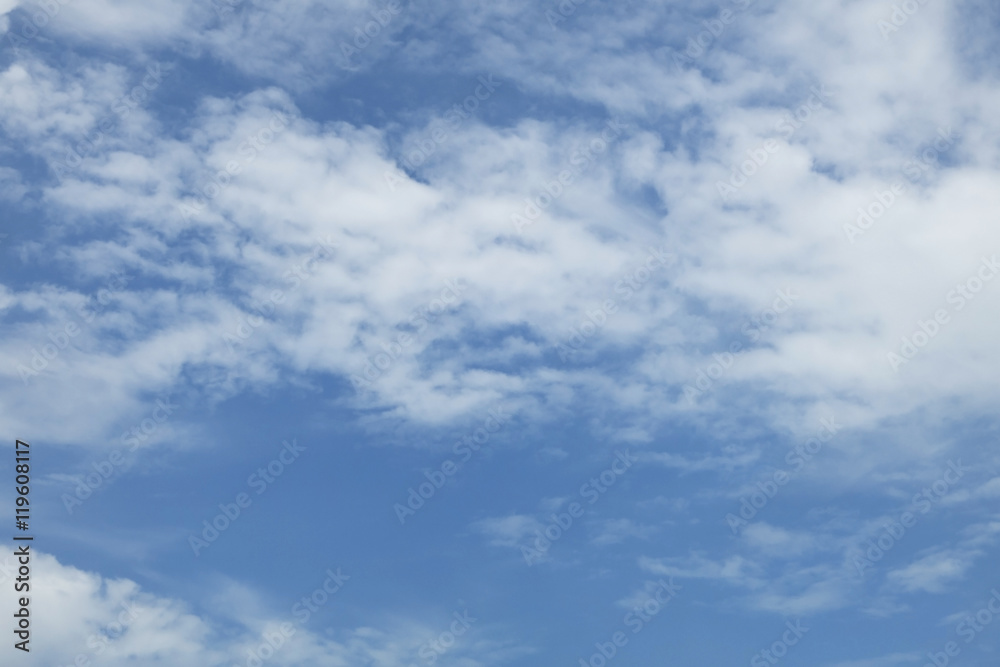 Blue sky background with cloud.