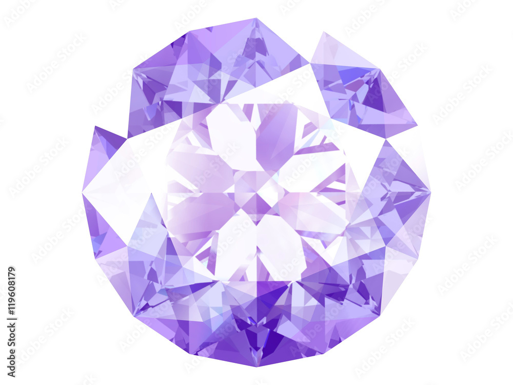 amethyst on white background (high resolution 3D image) amethyst on white background (high resolution 3D image)