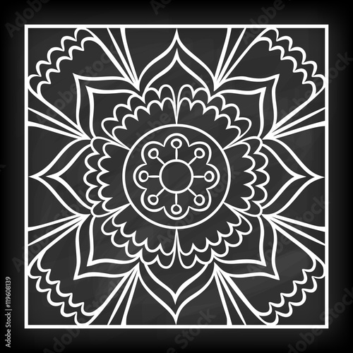 Doodle Mandala Flower