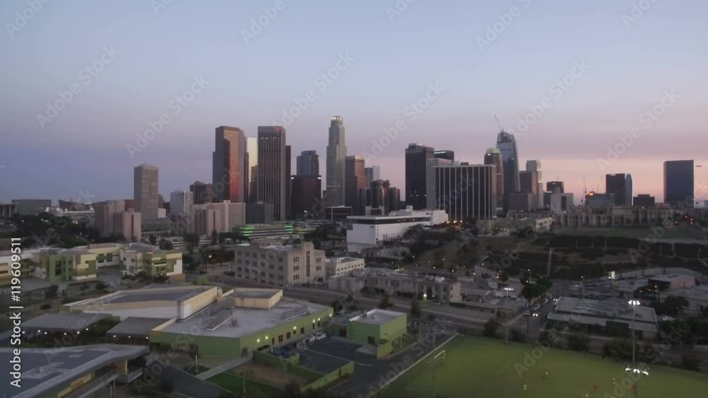 Los Angeles Downtown Sunset Aerial 09 Los Angeles Downtown Sunset Aerial 09