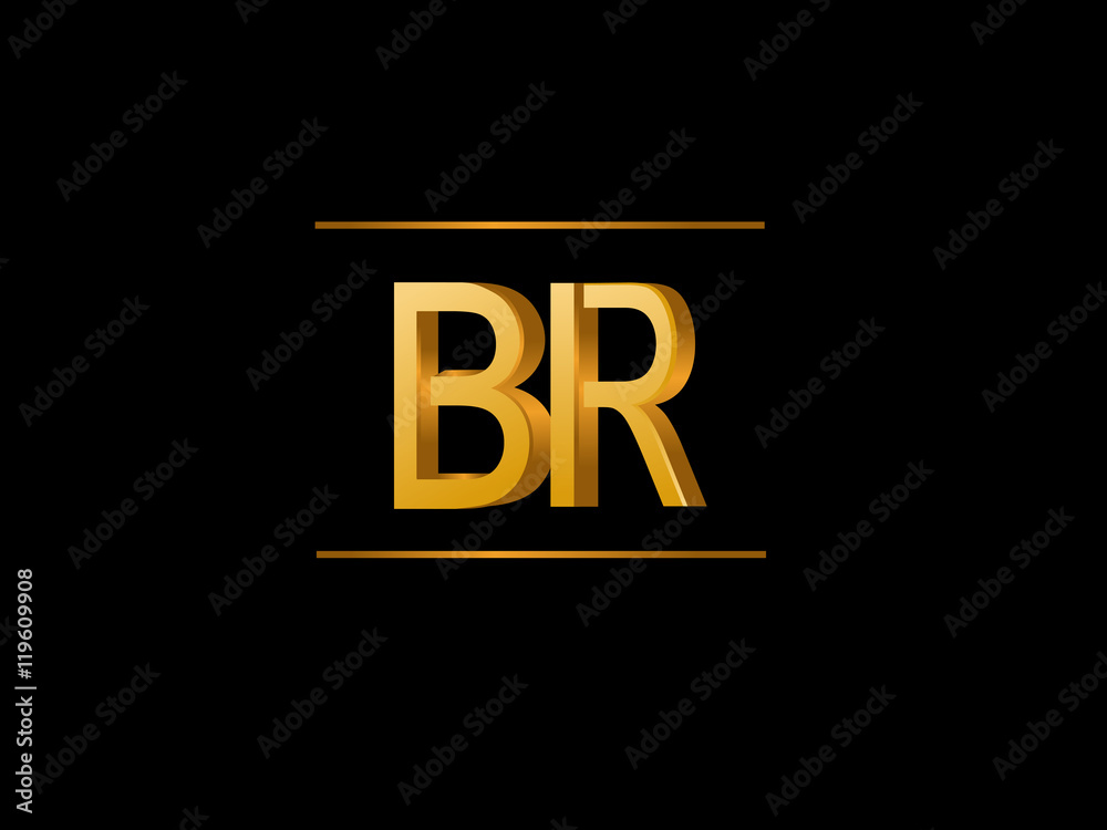 BR Initial Logo for your startup venture BR Initial Logo for your startup venture