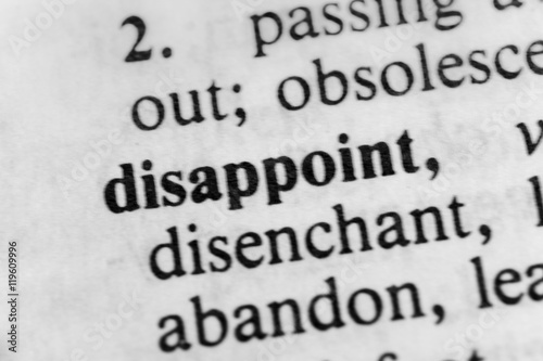 Disappoint