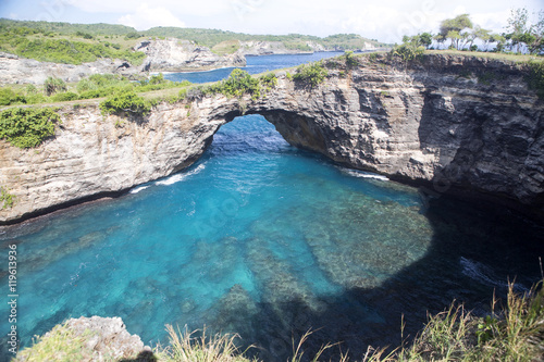 rocky coast, Nusa Penida, Indonesia