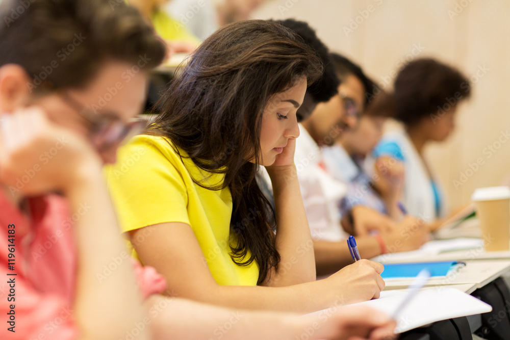 group of international students on lecture group of international students on lecture