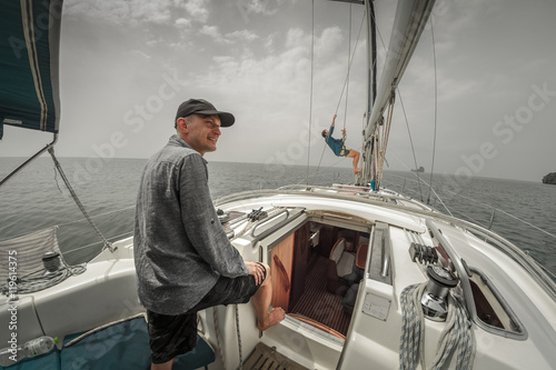 Sailor on the yacht © Dudarev Mikhail