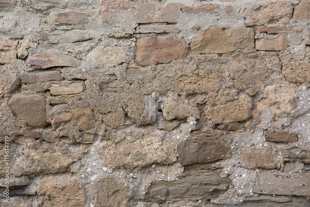Crimea. A fragment of ancient masonry walls reinforced protection of the Genoese fortress in Sudak Crimea. A fragment of ancient masonry walls reinforced protection of the Genoese fortress in Sudak