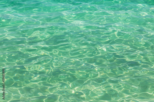 Abstract turquoise sea water surface reflection background