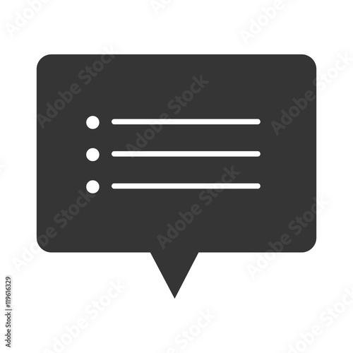 chat message bubble design vector illustration eps 10