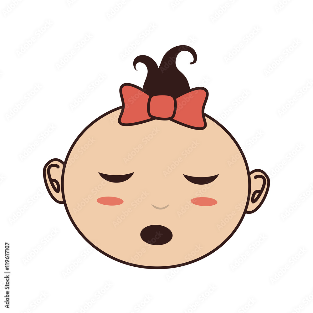 girl infant tail hairstyle vector illustration eps 10 girl infant tail hairstyle vector illustration eps 10